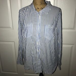 Striped button down shirt